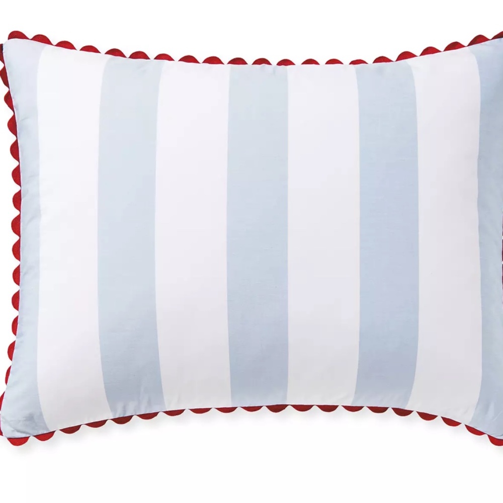 Serena and Lily Beach Club Percale Stripe Sham -Pair